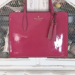 NWT Kate Spade Fushia Patent Leather Top Zip Crossbody Bag💗